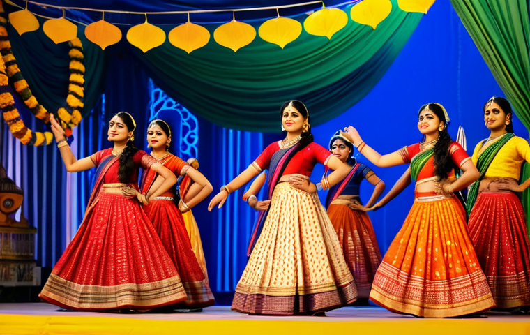 **
"A vibrant cultural festival in Kolkata, showcasing traditional Bengali music and dance, fully clothed performers, appropriate attire, colorful decorations, safe for work, perfect anatomy, natural proportions, family-friendly, professional photography, high quality."
**